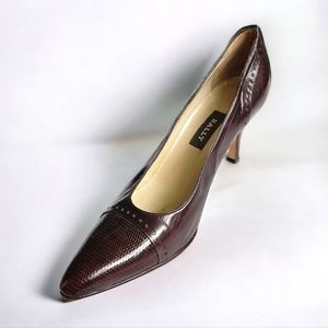 Bally Burgundy Heels